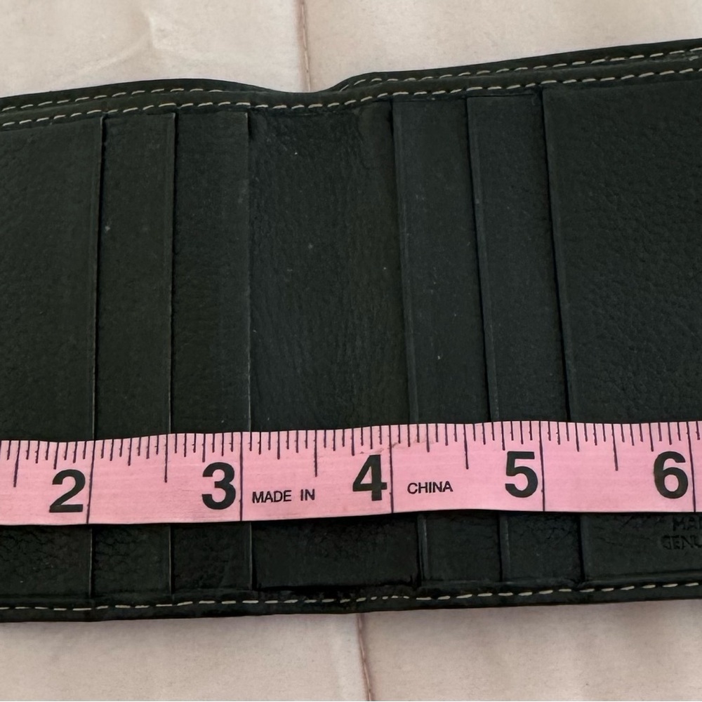 Bric's men’s Black genuine Leather bifold wallet, size 7x4 Made in Italy preppy - Picture 6 of 13